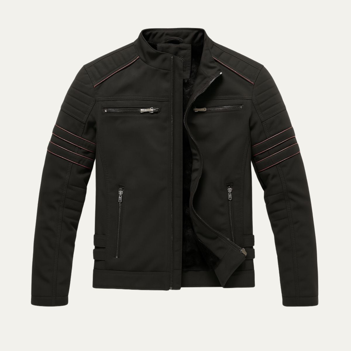 Classic Men's Genuine Leather Jacket - Nocini