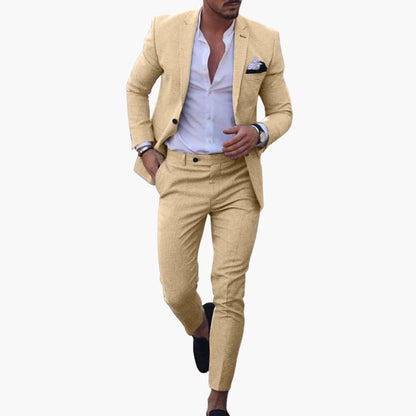 Slim Fit Mens Wool Blazer Suit