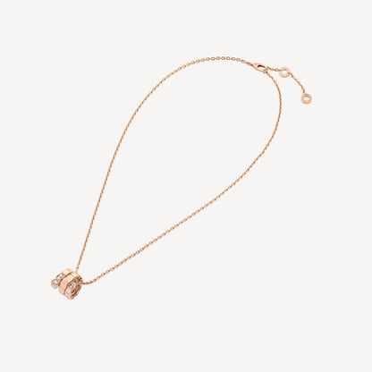 Luxury Rose Gold Plated Silver Chain Necklace