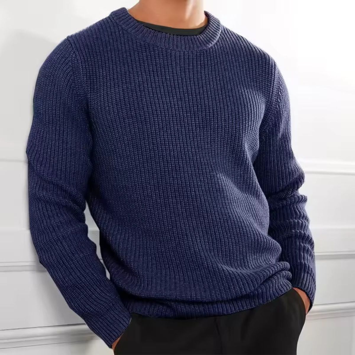 Soft Merino Wool Crew Neck Sweater