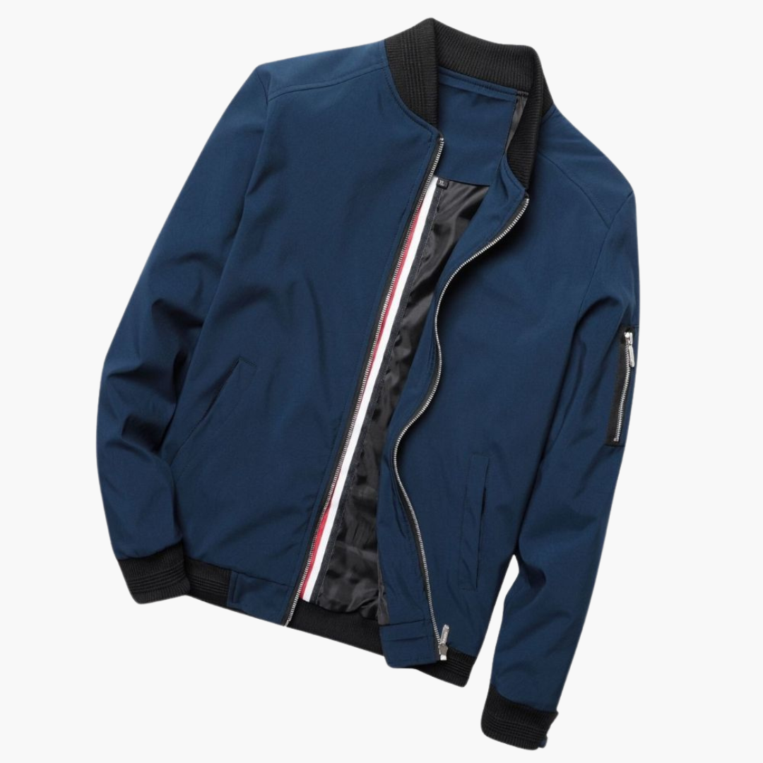 Slim Fit Mens Bomber Jacket - Comfortable & Water Resistant