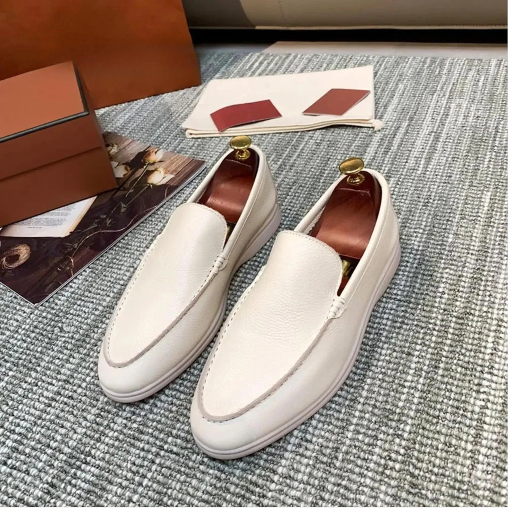 Classic Slip On Leather Loafers