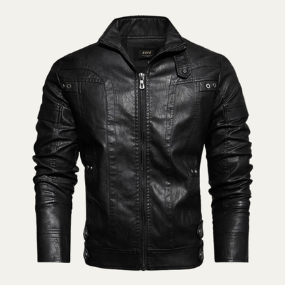 Fashionable Mens Skinny Biker Leather Jacket