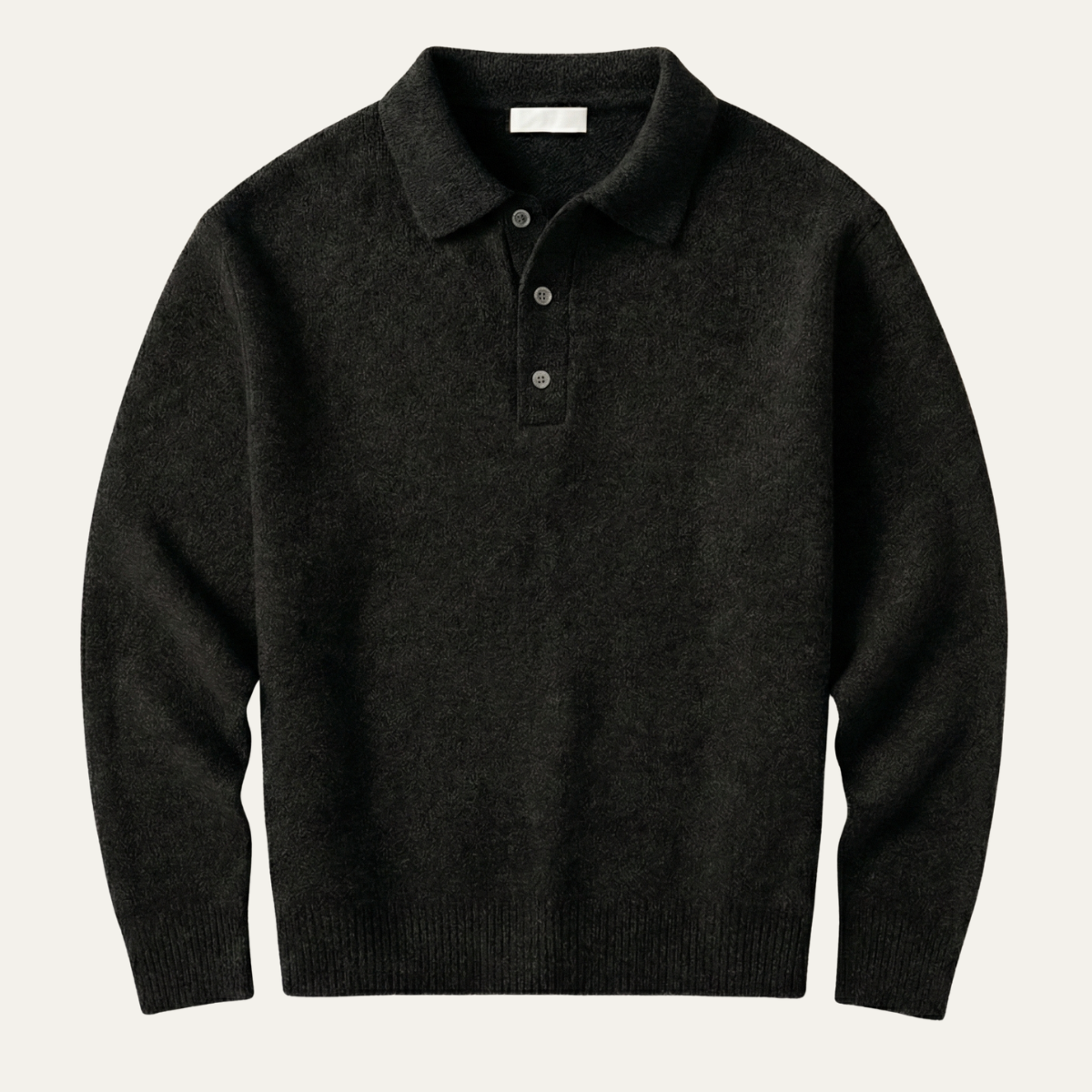 Men's Classic Comfortable Knit Polo Sweater