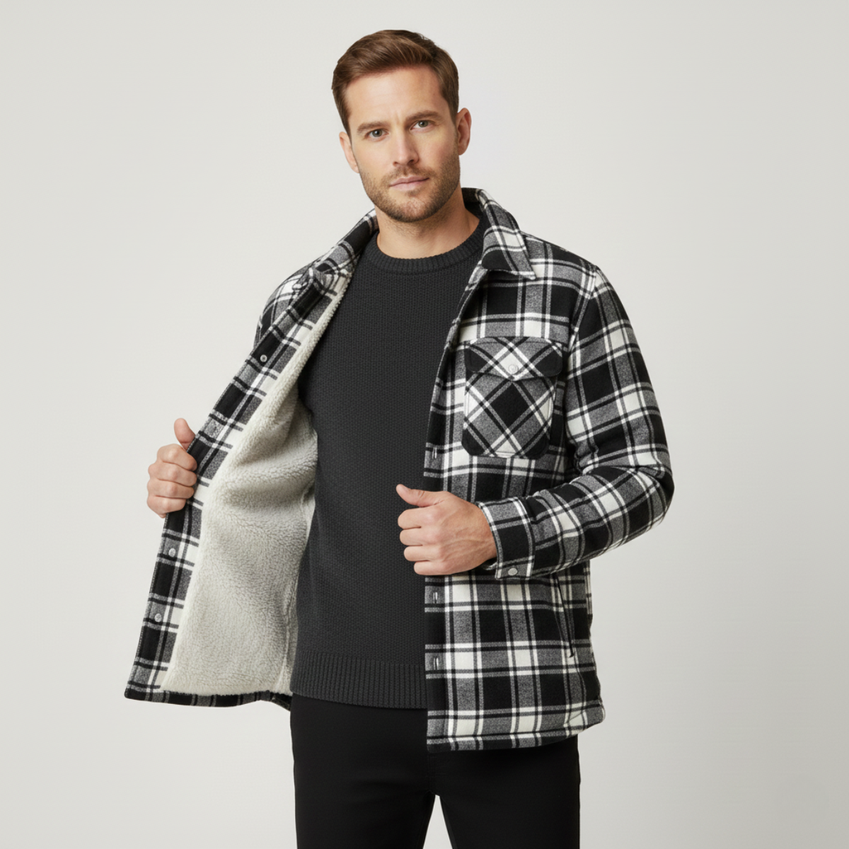 Warm Waterproof Mens Fleece Jacket Outdoors