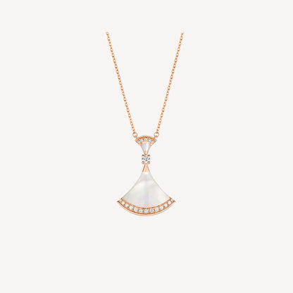 Luxury Silver Gold Plated Pave Necklace - Pexav