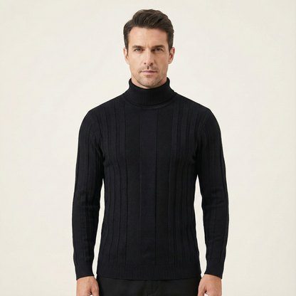 Men's Classic Fit Knitted Crew Neck Sweater
