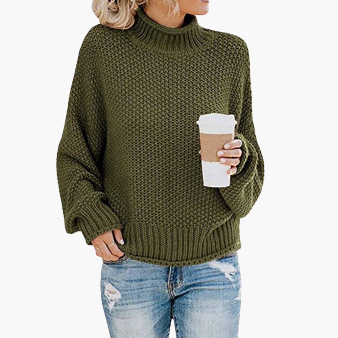 Cozy Crew Neck Women's Knit Sweater