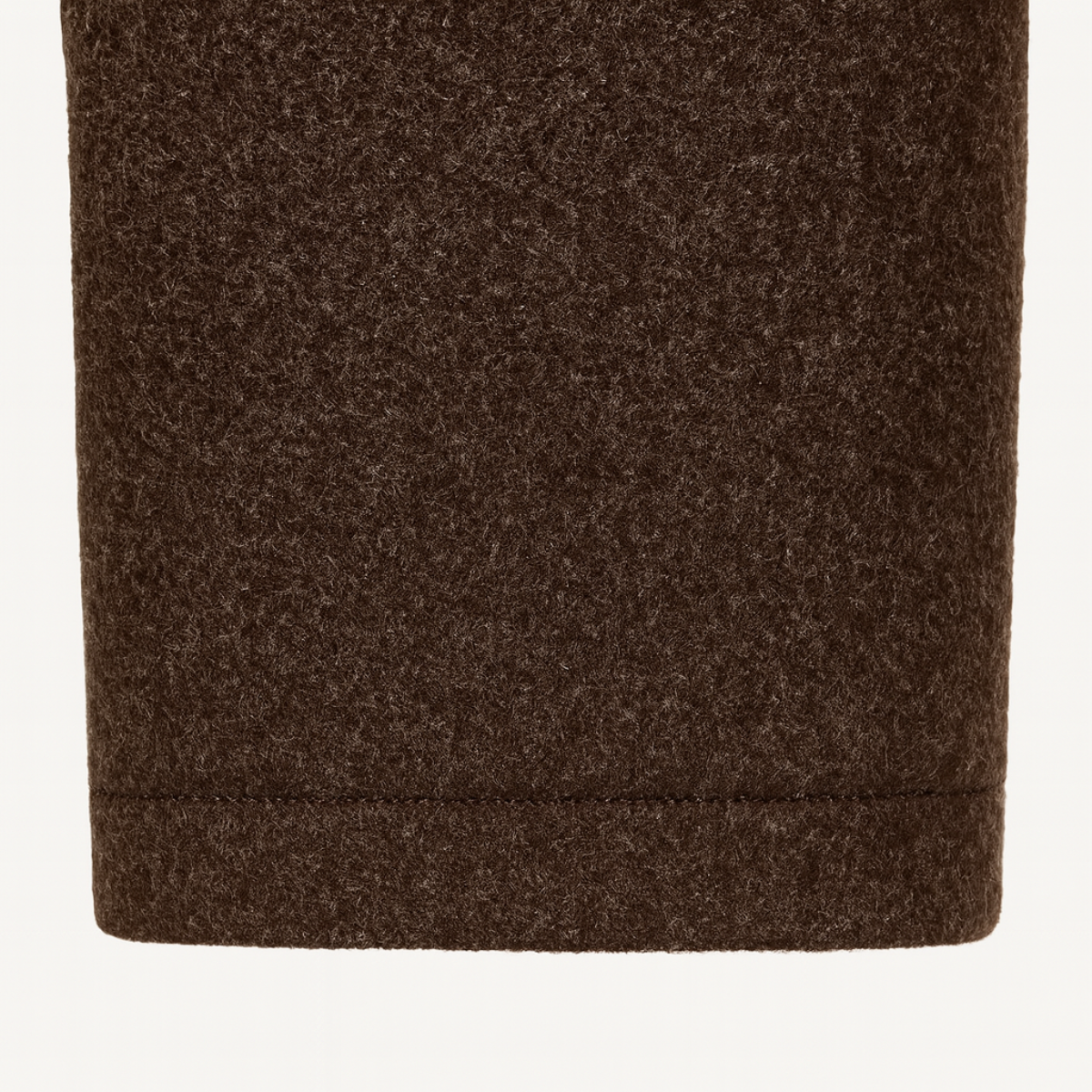 Men's Thermal Wool Button Coat with Fleece Lining