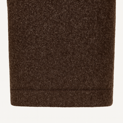 Men's Thermal Wool Button Coat with Fleece Lining