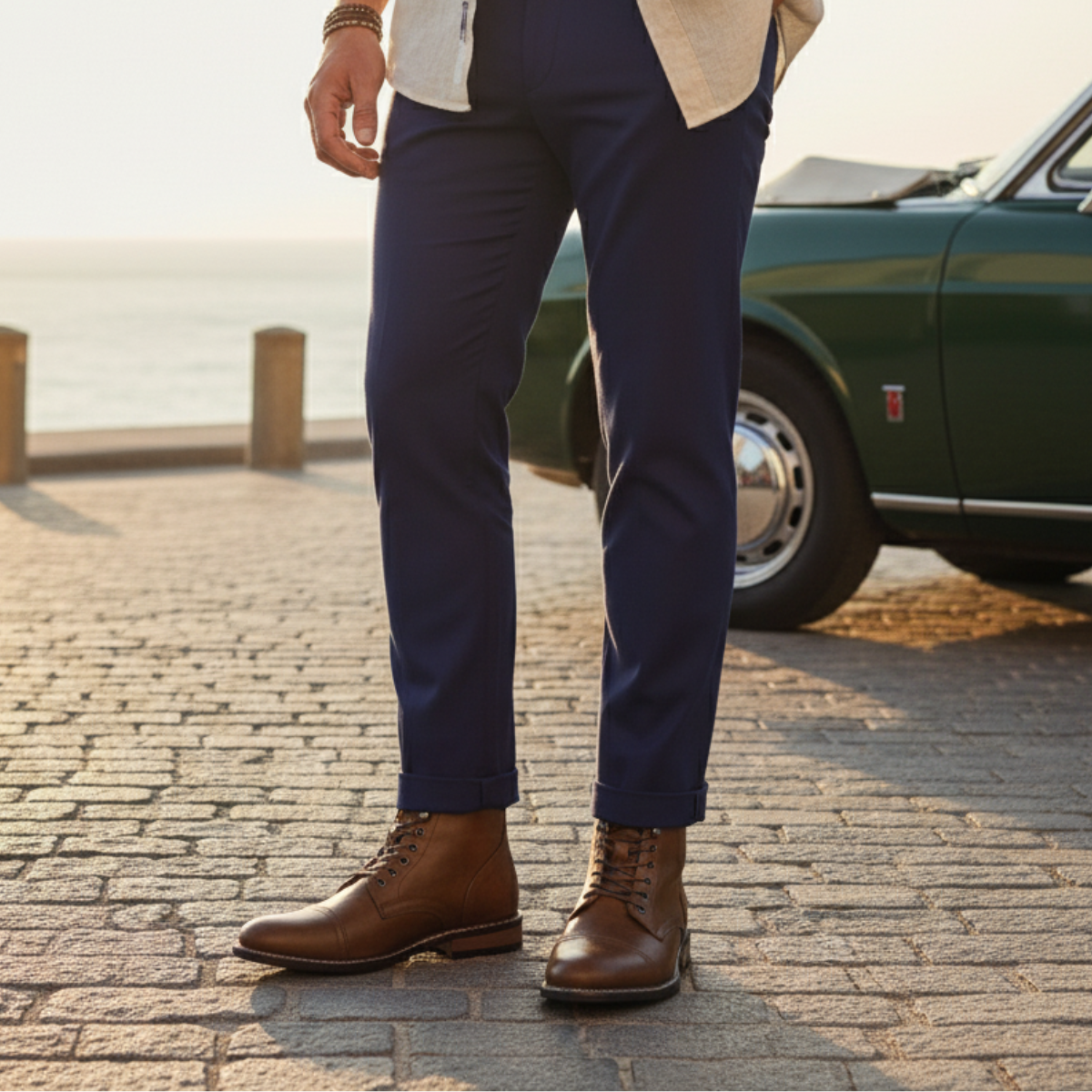 Tough Leather Men's Ankle Boots