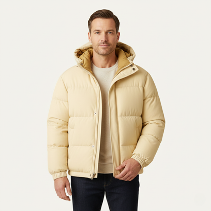 Thermal Insulated Men's Puffer Hooded Winter Coat