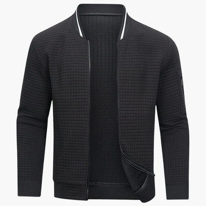 Men's Zip Up Ribbed Sweater - Olytrend