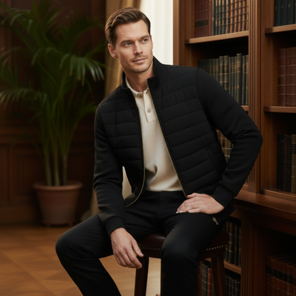 Relaxed Fit Bomber Jacket for Men