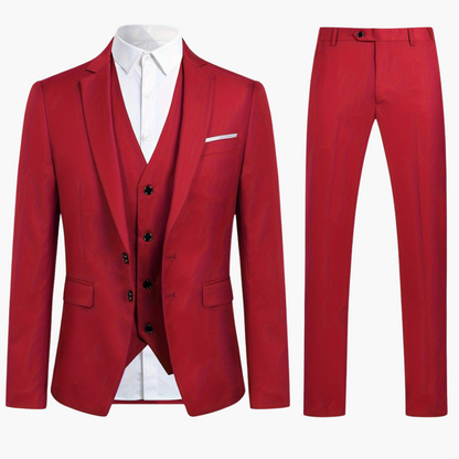 Elegant Single-Breasted Men's Wedding Suit