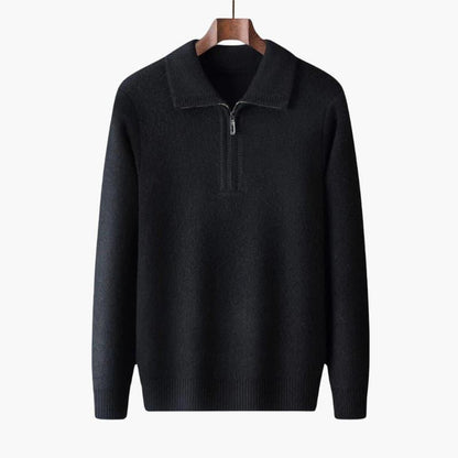 Women's Soft Knit Half-Zip Winter Sweater