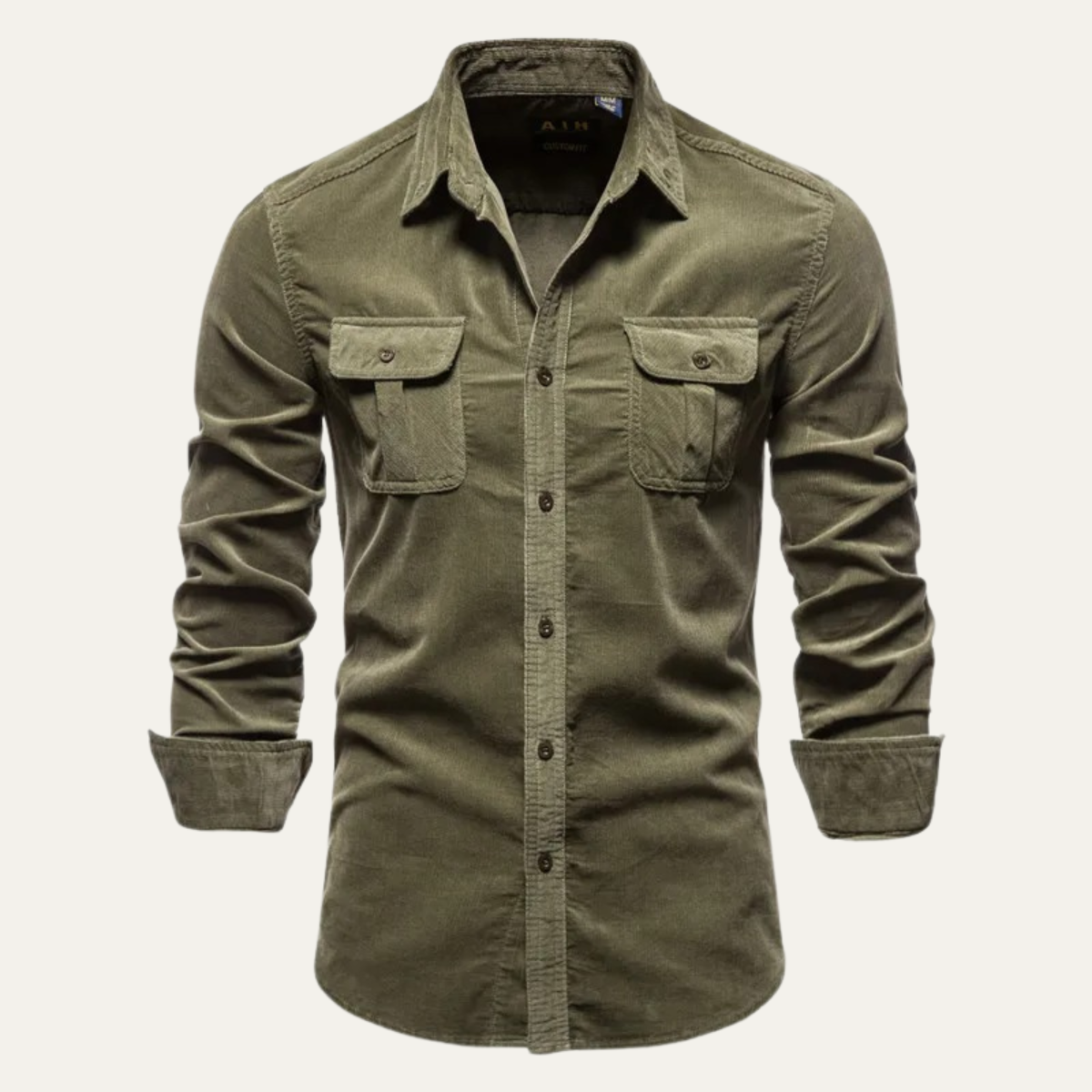 Rustic Men's Relaxed Fit Corduroy Button Shirt