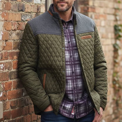 Warm Padded Mens Quilt Jacket