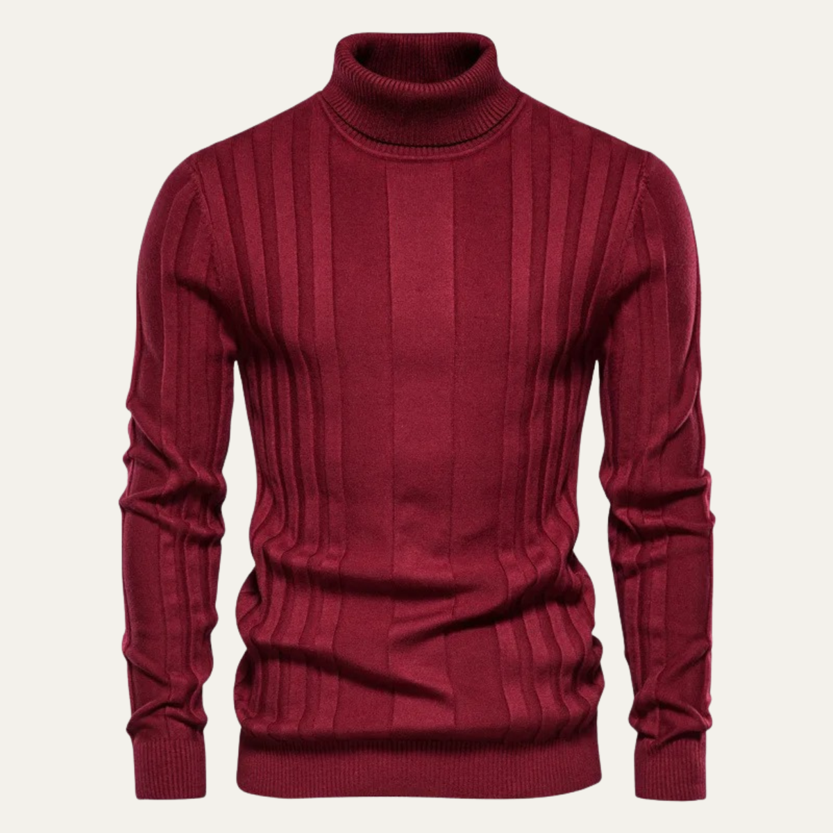 Men's Classic Fit Knitted Crew Neck Sweater