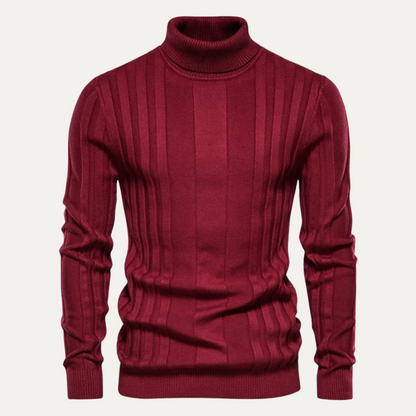 Men's Classic Fit Knitted Crew Neck Sweater