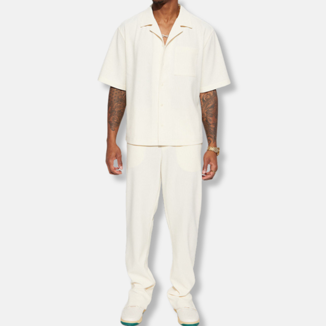 Casual Mens Shirt and Pants Set