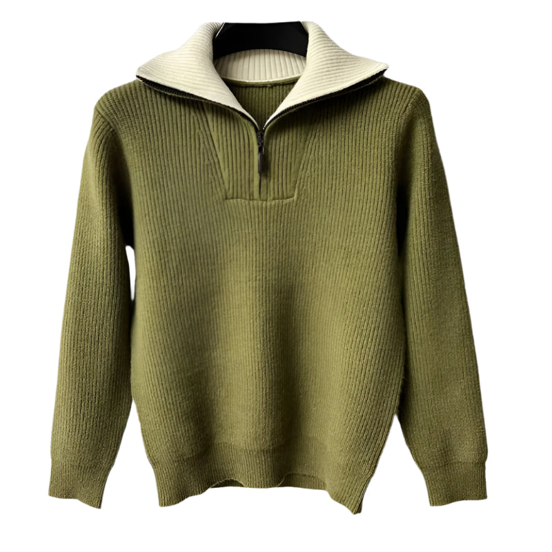 The Exeter Quarter Zip Jumper-The British Gentlemen