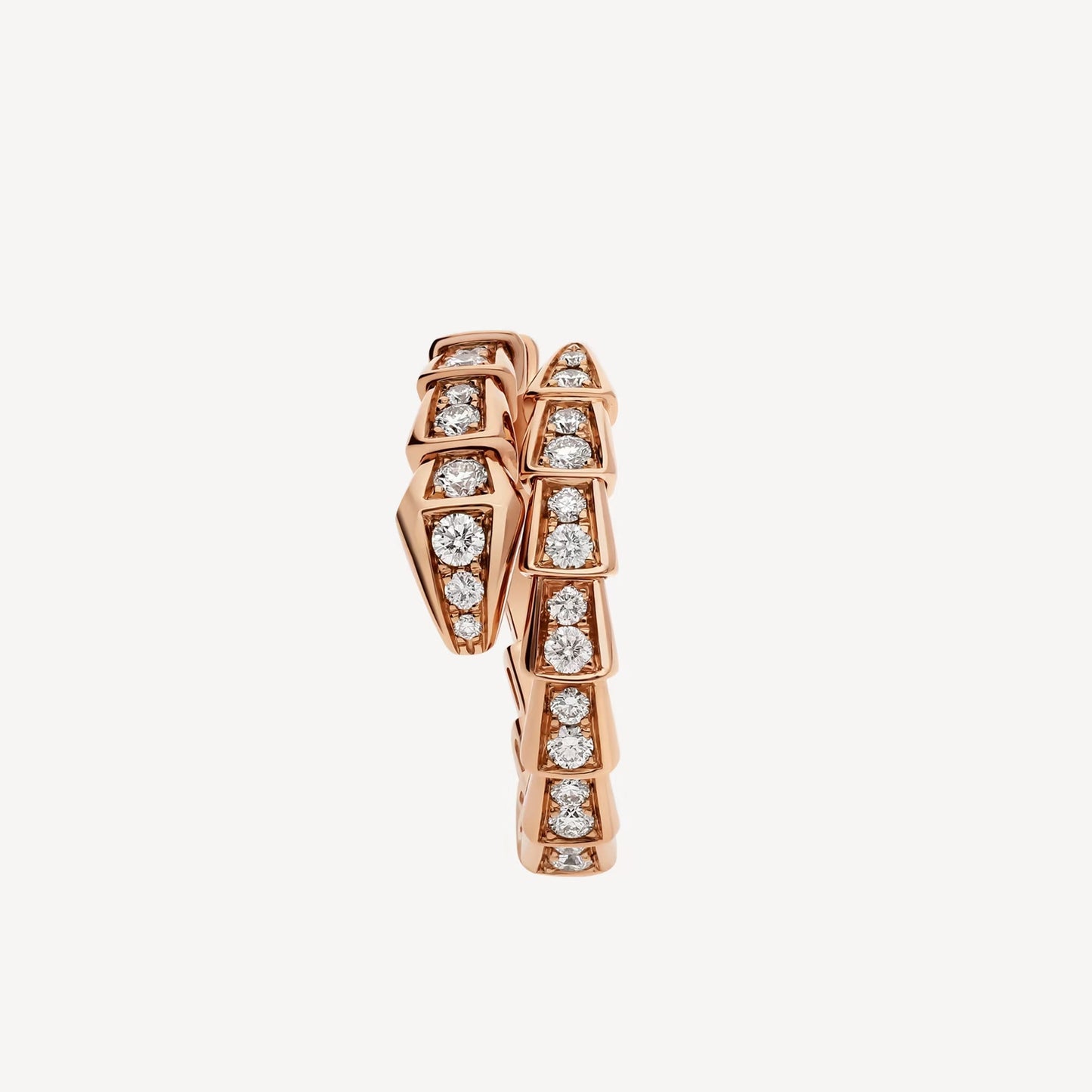 Luxury Rose Gold Ring with CZ Stone Details