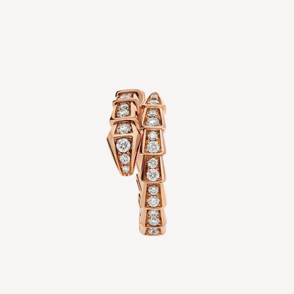 Luxury Rose Gold Ring with CZ Stone Details
