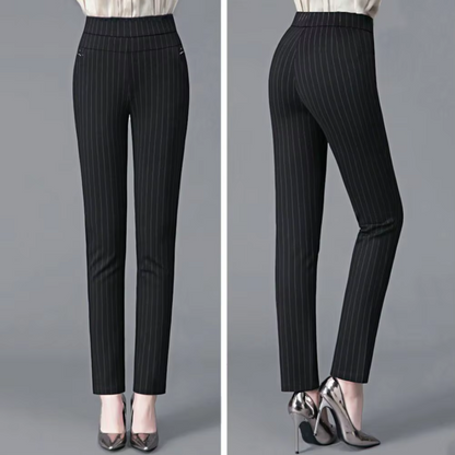 Comfortable High-Waist Stretchy Trousers