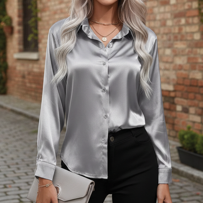 Lovely Silk Loose Fit Top