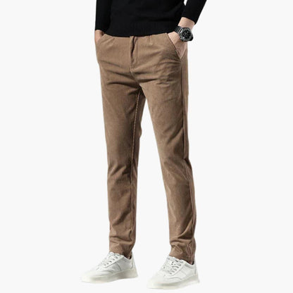 Trendy Slim Fit Men's Corduroy Pants