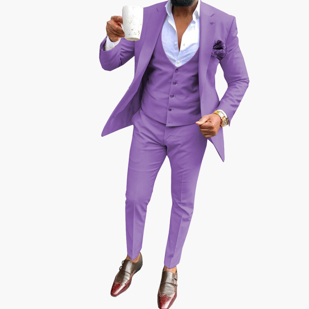 Men's 3 Piece Slim Fit Suit Set