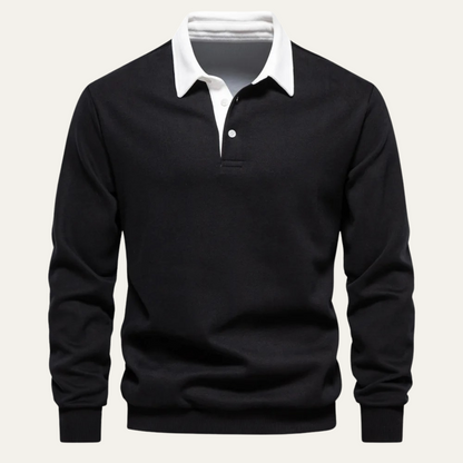 Classic Men's Relaxed Fit Polo Sweater