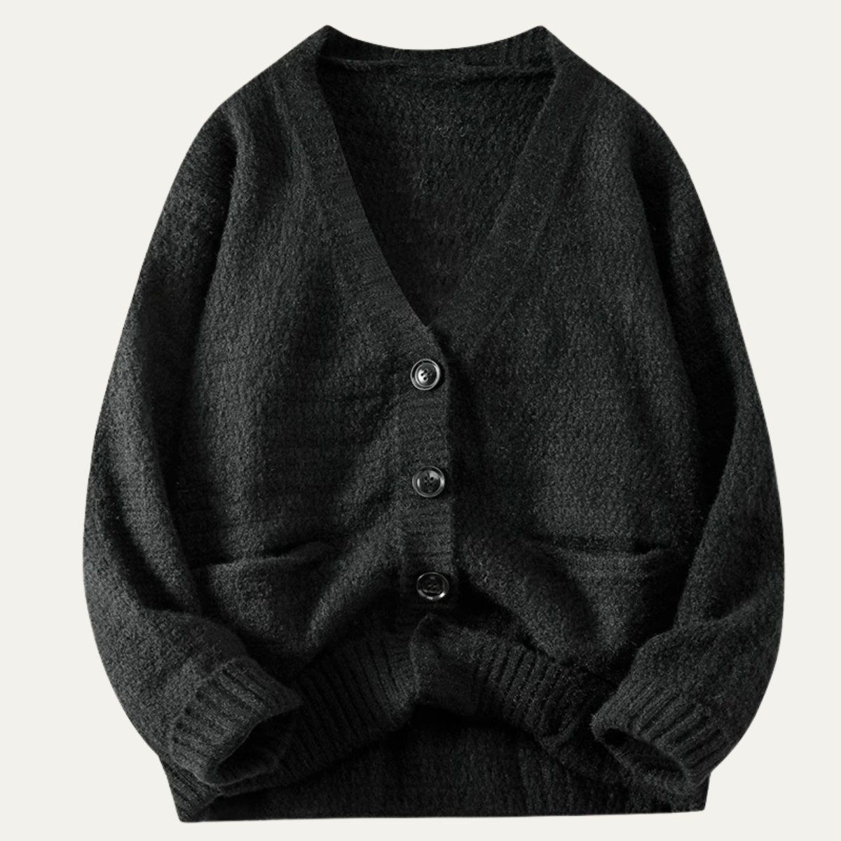 Warm Mens Knit Button Cardigan Sweater