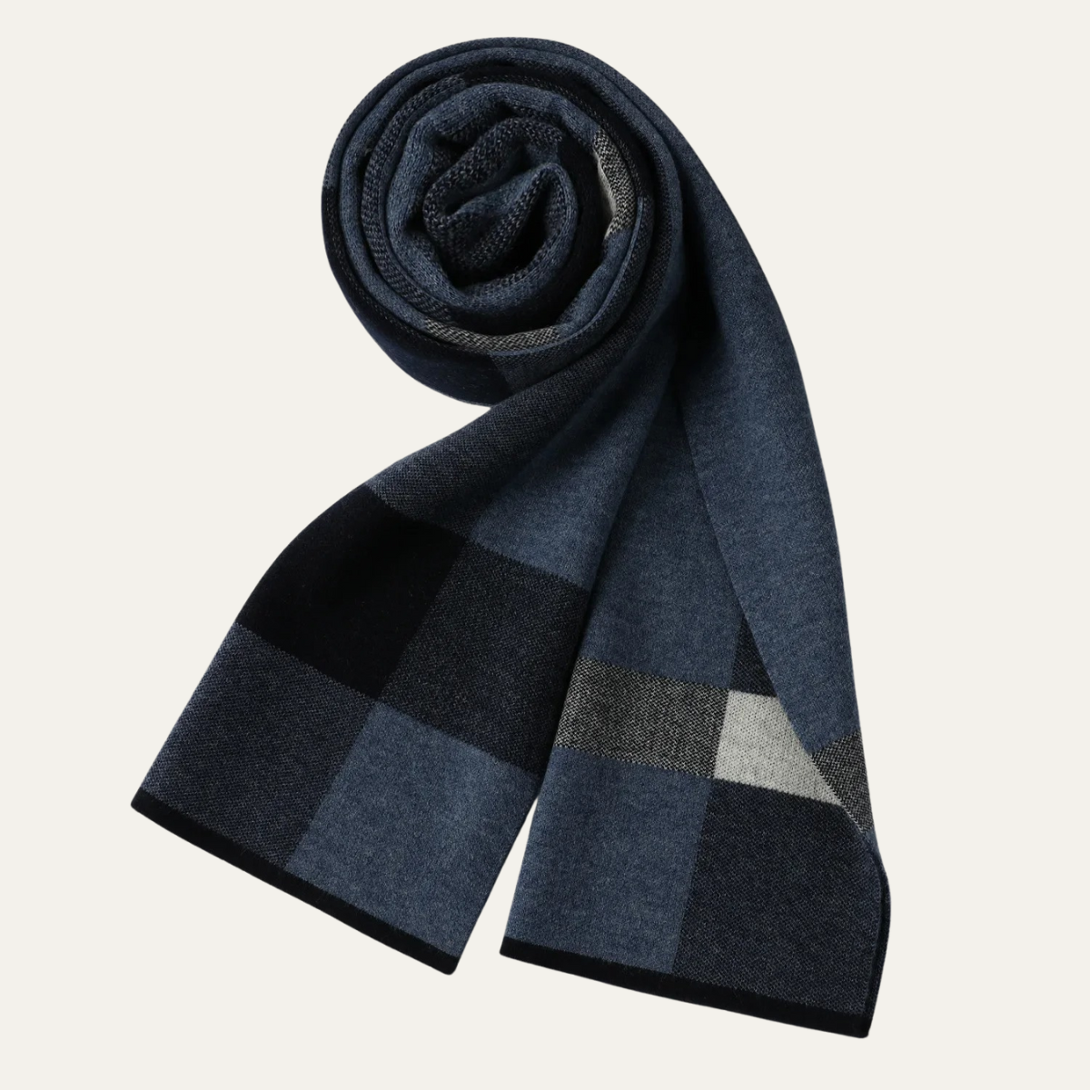 Traditional Plaid Men's Wool Scarf
