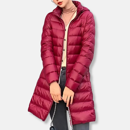Warm Slimline Quilted Puffer Coat