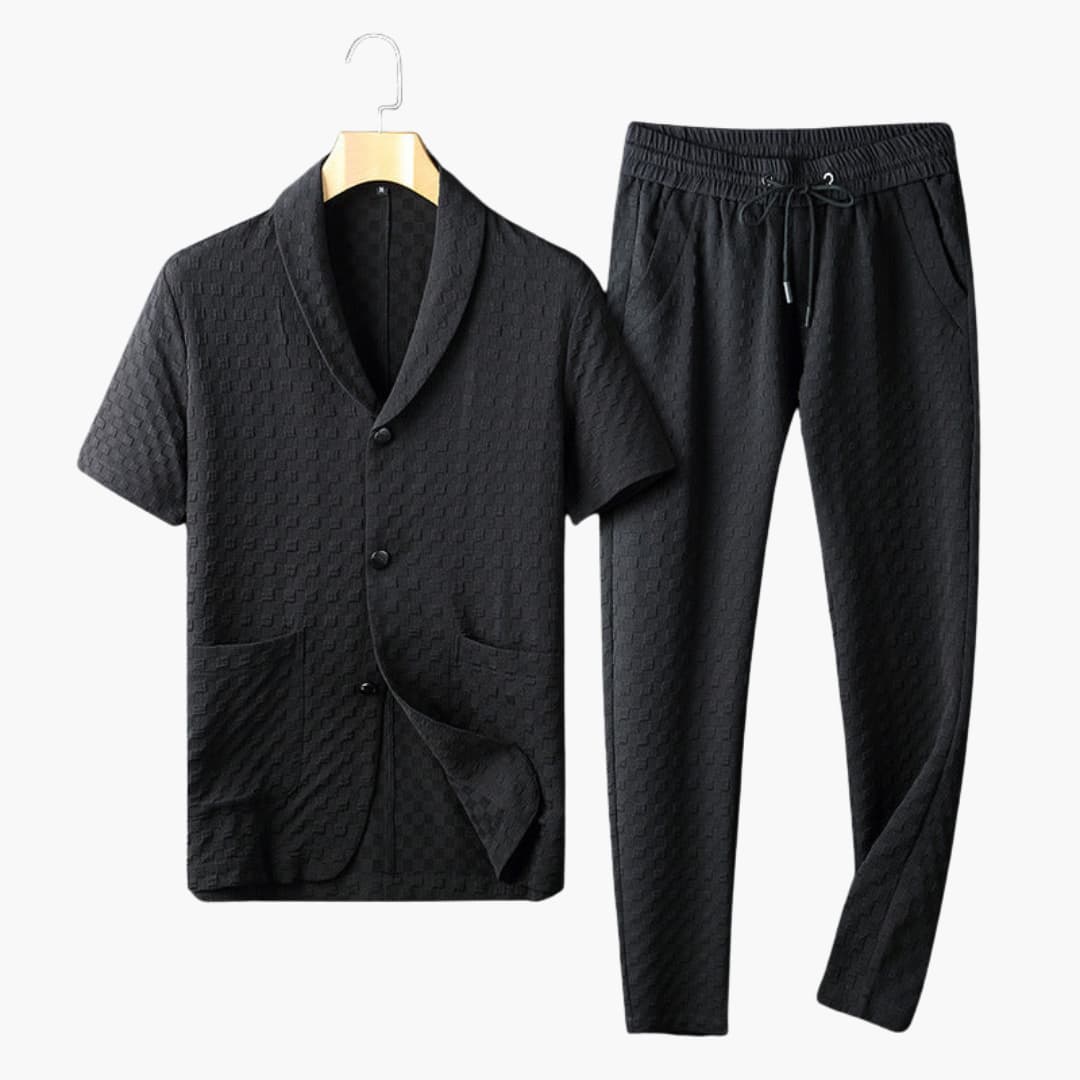 Men's Casual Summer Shorts Set with Relaxed Fit Pants - Olytrend
