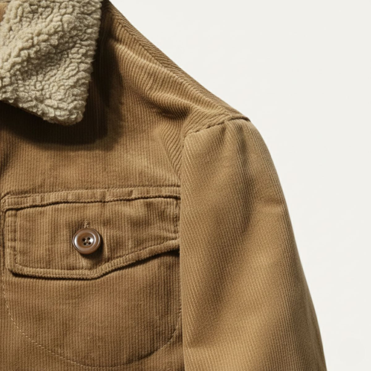 Rugged Men's Corduroy Insulated Parka Coat