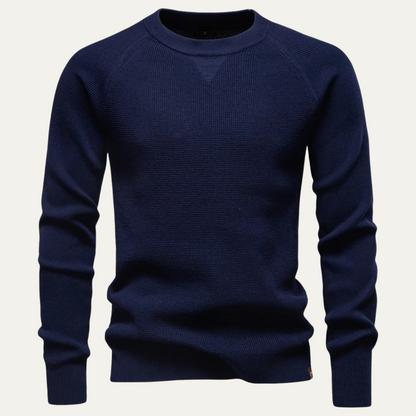 Comfortable Men's Relaxed Fit Crew Neck Sweater