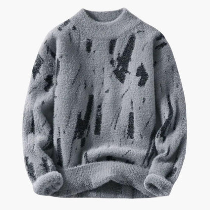 Soft Mens Crew Neck Printed Sweater