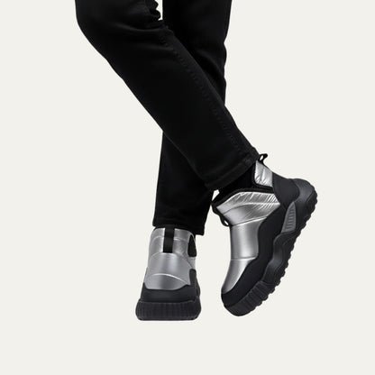 Warm Waterproof Men's Snow Boots with Good Grip