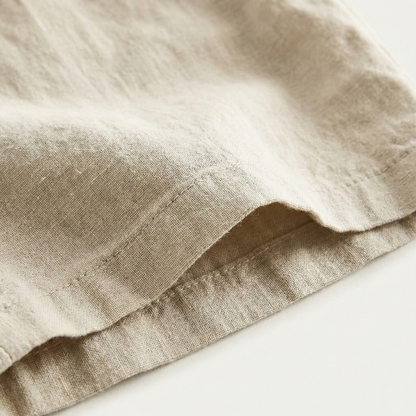 Casual Linen Drawstring Shorts for Men