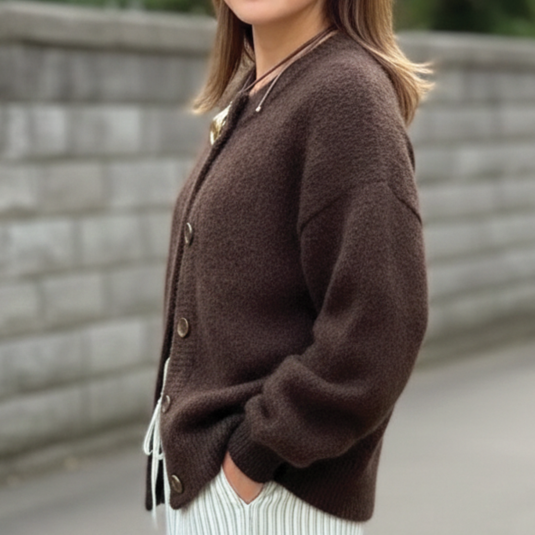 Classic Button Front Sweater