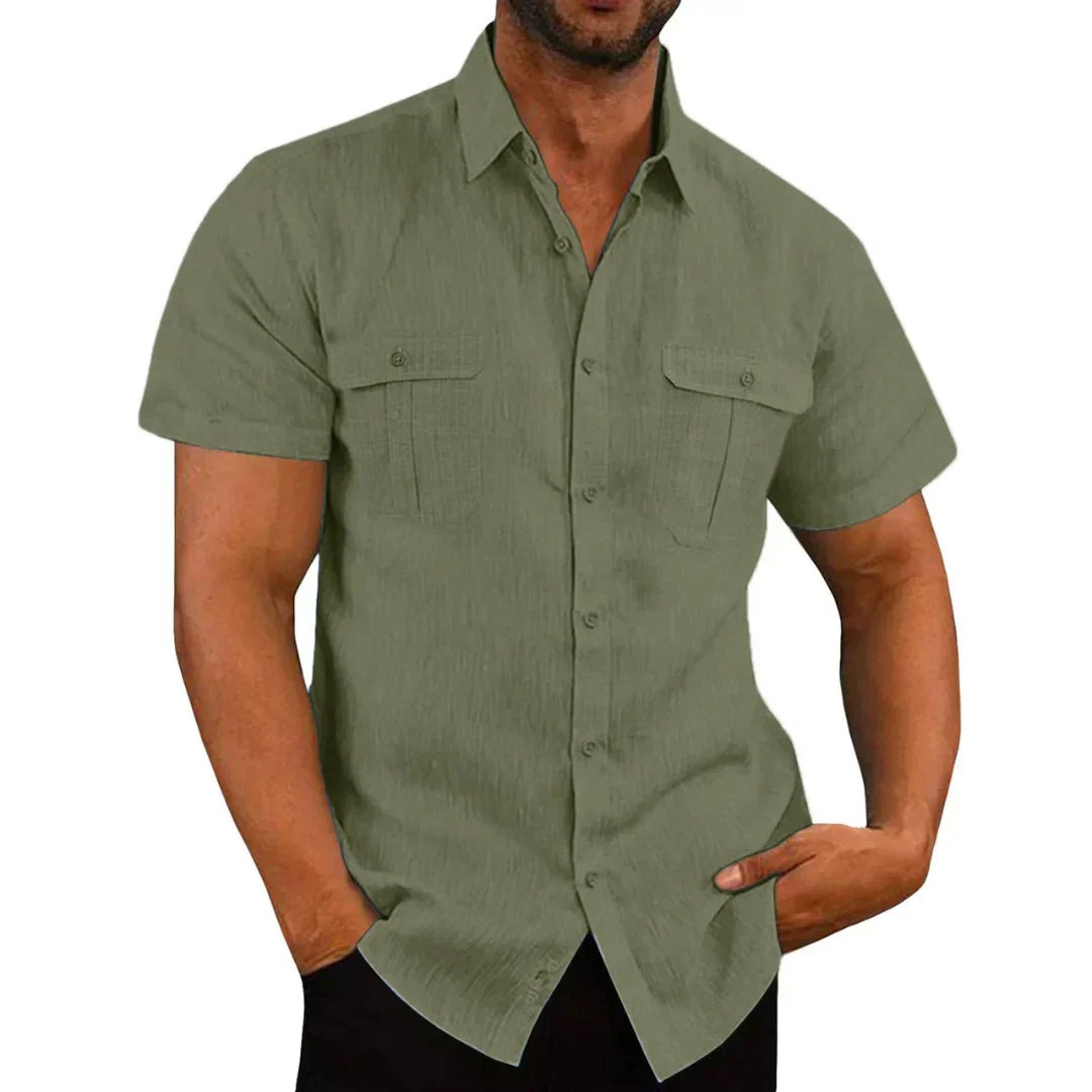 Classic Fit Short Sleeve Polo Shirt for Men