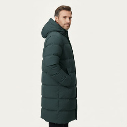 Warm Men's Down Filled Parka Jacket Coat