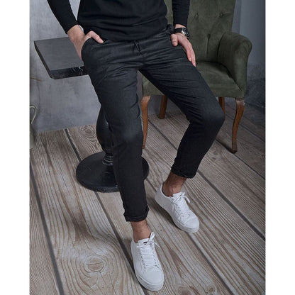 Men's Slim Fit Jogger Pants Elastic Waistband