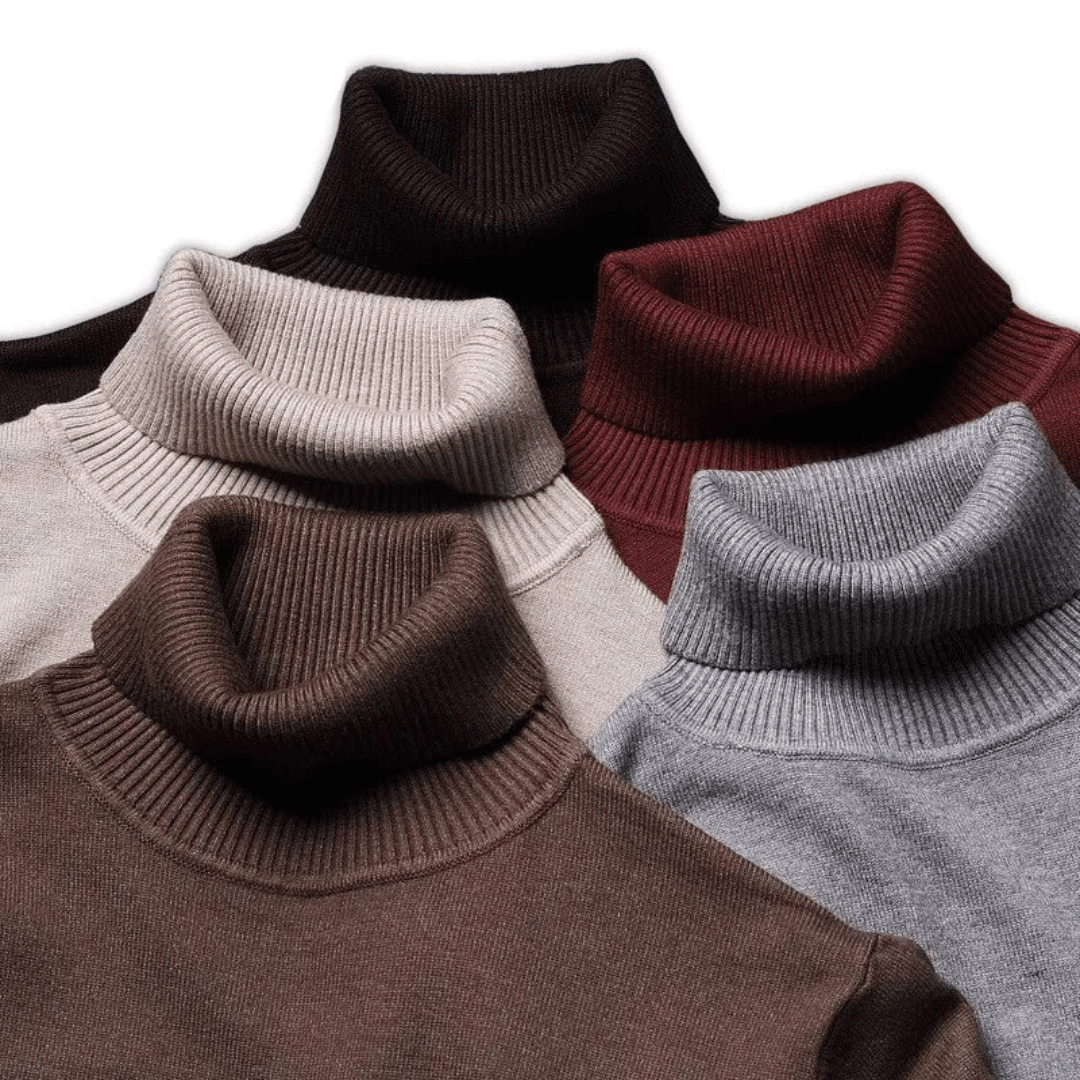 Traditional Men's Ribbed Crew Neck Sweater