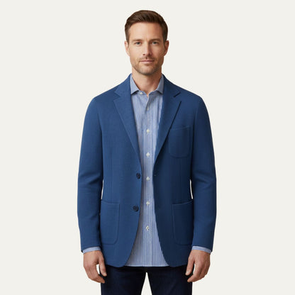Classic Light Grey Suit Jacket for Men