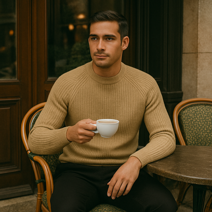 Luxury Cashmere Men's Crew Neck Sweater