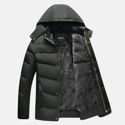 Warm Quilted Puffer Coat | Hooded Casual Fit Jacket